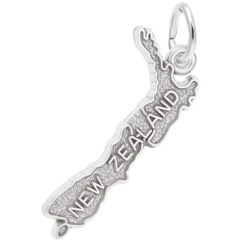 New Zealand Charm In 14K White Gold