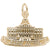 State House Boston Charm in Yellow Gold Plated