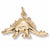 Stegosaurus Charm in 10k Yellow Gold hide-image