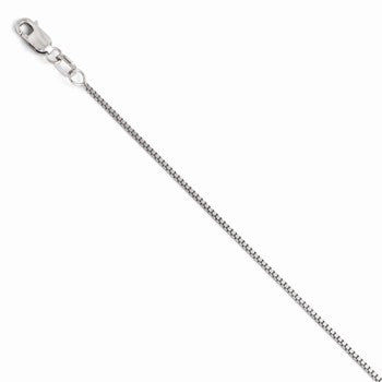 14K White Gold Chain with Lobster Clasp, 20 inch x 0.9mm, Jewelry Chains and Necklace