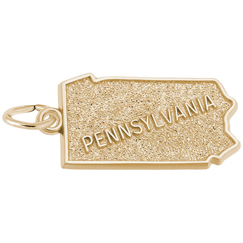 Pennsylvania Charm in Yellow Gold Plated