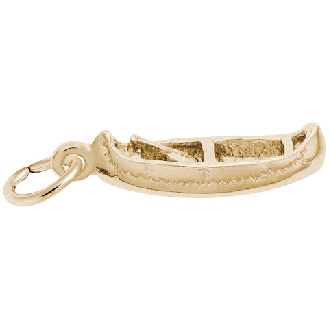 Canoe Charm In Yellow Gold