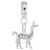 Llama charm dangle bead in Sterling Silver hide-image