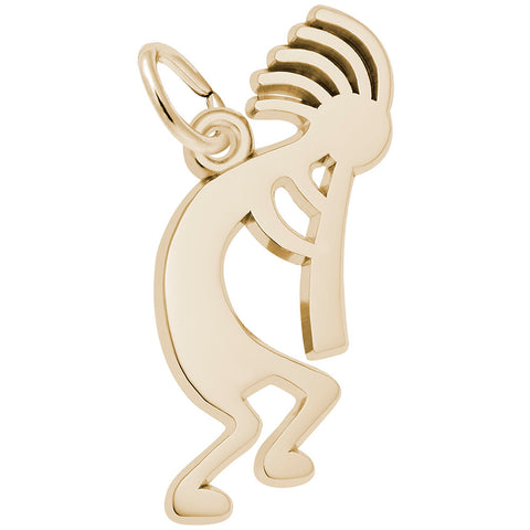 Kokopelli Charm In Yellow Gold