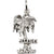 Jamaica Palm W/Sign charm in 14K White Gold hide-image