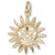 Jamaica Sun Large Charm in 10k Yellow Gold