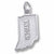 Indiana charm in 14K White Gold hide-image