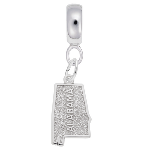 Alabama Charm Dangle Bead In Sterling Silver