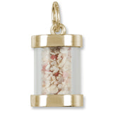 Jamaica Ocho Rios Sand Capsule charm in Yellow Gold Plated hide-image