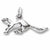 Ferret charm in 14K White Gold hide-image