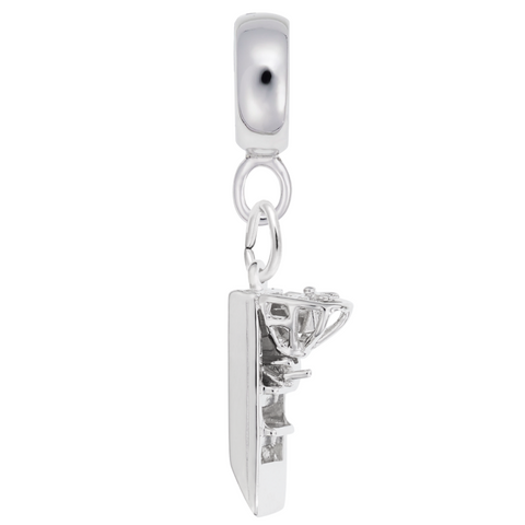 Air Boat Charm Dangle Bead In Sterling Silver