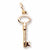 Skeleton Key Charm in 10k Yellow Gold hide-image