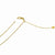 14K Yellow Gold Adjustable Flat Cable Chain