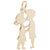 Boy And Girl Charm In Yellow Gold