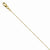 14K Yellow Gold Baby Box, 24 inch x 0.5mm, Jewelry Chains and Necklace