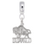 Buffalo charm dangle bead in Sterling Silver hide-image