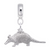 Armadillo charm dangle bead in Sterling Silver hide-image