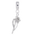 Daffodil charm dangle bead in Sterling Silver hide-image