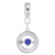 September Birthstone charm dangle bead in Sterling Silver hide-image