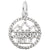 Jackson Hole Charm In 14K White Gold