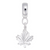 Maple Leaf charm dangle bead in Sterling Silver hide-image