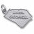 Georgia Map charm in Sterling Silver hide-image