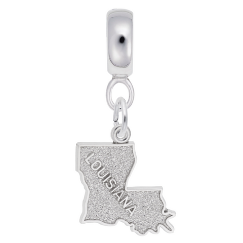 Louisiana Charm Dangle Bead In Sterling Silver