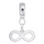 Infinity charm dangle bead in Sterling Silver hide-image