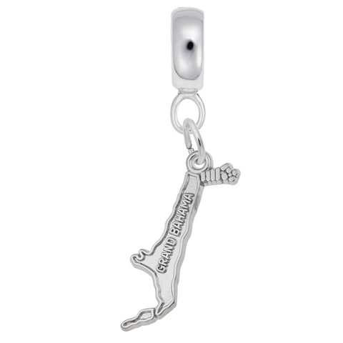 Grand Bahama Charm Dangle Bead In Sterling Silver