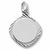 Square Disc charm in Sterling Silver hide-image