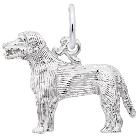 Labrador Charm In Sterling Silver