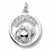 Georgia Peach charm in 14K White Gold hide-image