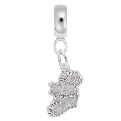 Ireland Charm Dangle Bead In Sterling Silver