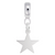 Star charm dangle bead in Sterling Silver hide-image