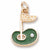 Augusta, Ga. Golf Green Charm in 10k Yellow Gold hide-image