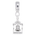 Liberty Bell charm dangle bead in Sterling Silver hide-image