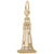 Buffalo Lighthouse Charm in Yellow Gold Plated