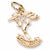 Monterey Cypress charm in Yellow Gold Plated hide-image