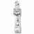 Grandfather Clock charm in 14K White Gold hide-image