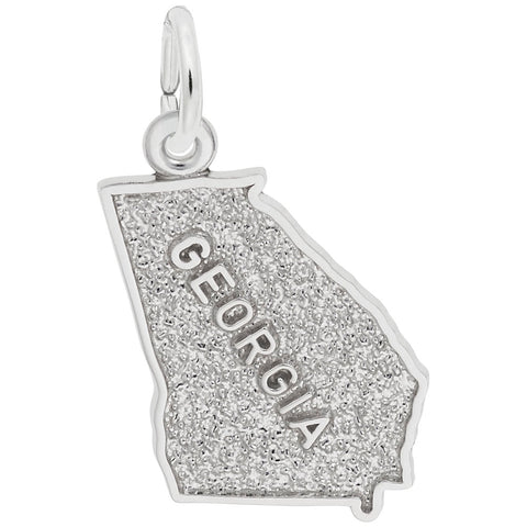 Georgia Charm In 14K White Gold