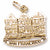 Victorian House,S.F. charm in Yellow Gold Plated hide-image