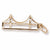 Golden Gate Bridge Charm in 10k Yellow Gold hide-image