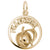 Peachtree Peach Charm in Yellow Gold Plated