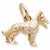 German Shepherd Charm in 10k Yellow Gold hide-image