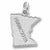 Minnesota charm in 14K White Gold hide-image