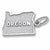 Oregon charm in 14K White Gold hide-image