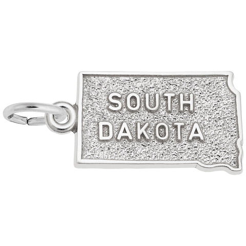 South Dakota Charm In Sterling Silver