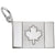 Canadian Flag Charm In 14K White Gold