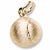 Tennis Ball charm in Yellow Gold Plated hide-image