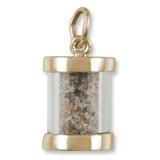 Nova Scotia Sand Capsule Charm in 10k Yellow Gold